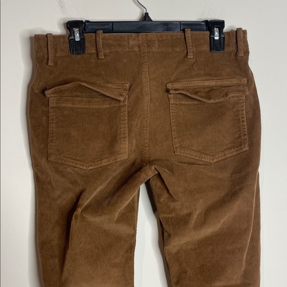 Nili Lotan | Women’s Brown Corduroy Jenna Raw Hem Ankle Pants Size 6 - Picture 5 of 8